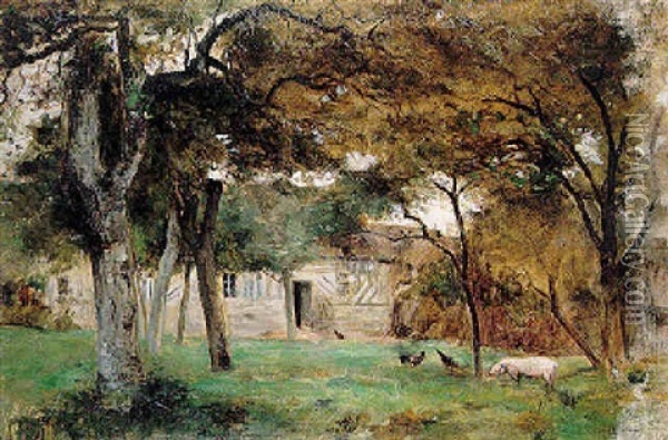 Ferme En Normandie Oil Painting - Berthe Morisot