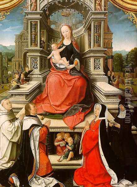 The Le Cellier Triptych 1508-09 Oil Painting - Jean Bellegambe the Elder