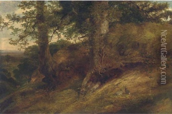 The Warren, Albury Heath Oil Painting - George Cole