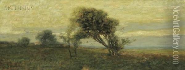 Quiet Field Oil Painting - Arthur Hoeber