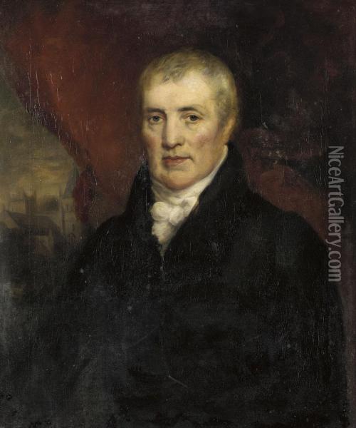 Rev. George Coleridge Oil Painting - Peter Flattner Flotner