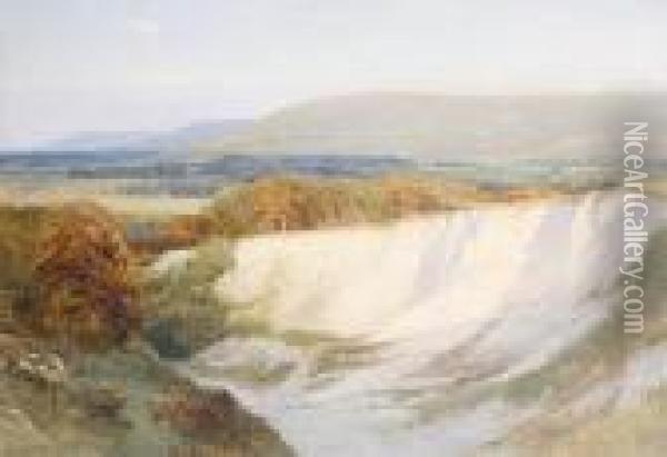 Chalkpit At Steyning Oil Painting - Harry Sutton Palmer