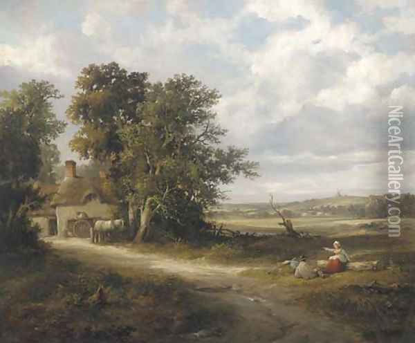 Noon day rest Oil Painting - William Frederick Witherington