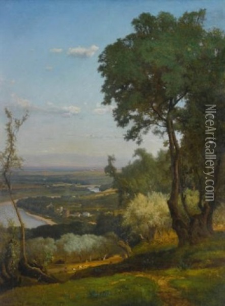 Perugia (near Perugia) Oil Painting - George Inness
