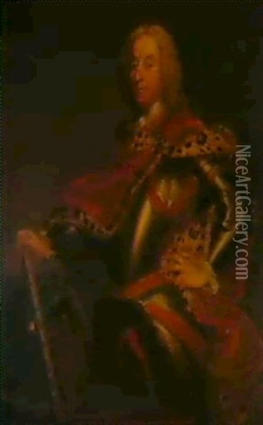 Portrait Of Sir James Campbell Of Lawers Oil Painting - Jean-Baptiste van Loo