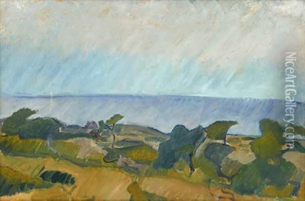 Gotlandskt Landskap Oil Painting - Ivan Agueli
