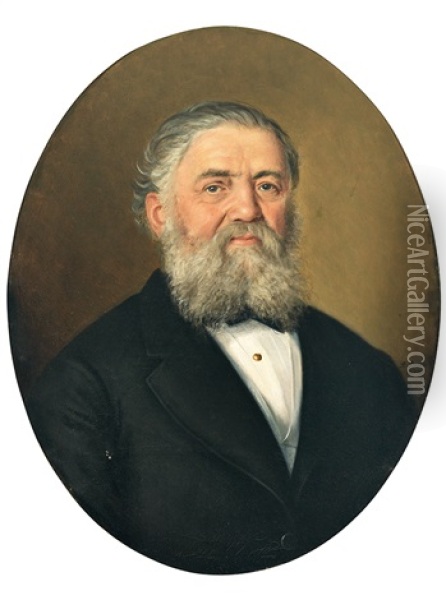 Portrait Des Johannes Schmid Aus Thalwil Oil Painting - Anton Boch