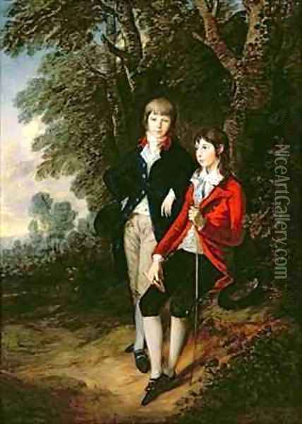 Edward and Thomas Tomkinson Oil Painting - Thomas Gainsborough