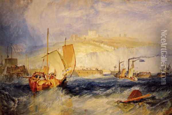 Dover Castle Oil Painting - Joseph Mallord William Turner