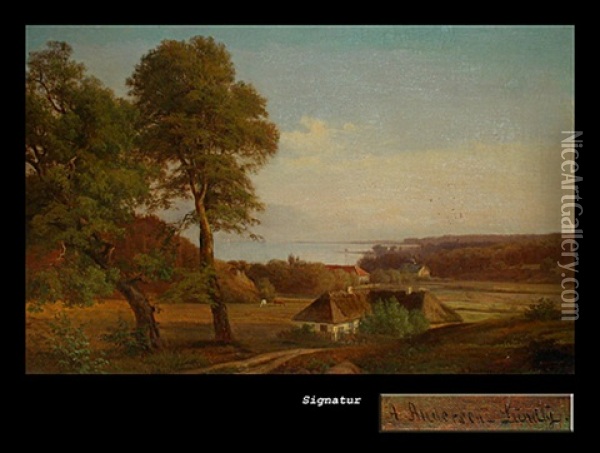 Blick Auf Den Starnberger See Oil Painting - Anders Andersen-Lundby