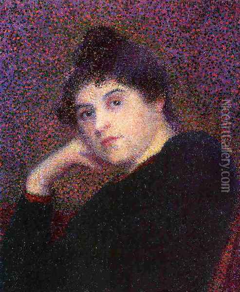 Portrait of a Woman Oil Painting - Hippolyte Petitjean