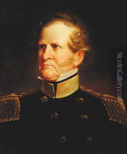 General Winfield Scott (1786-1866), c.1835 Oil Painting - George Catlin