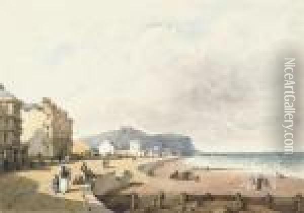 View Of St Leonards-on-sea, East Sussex Oil Painting - David Cox