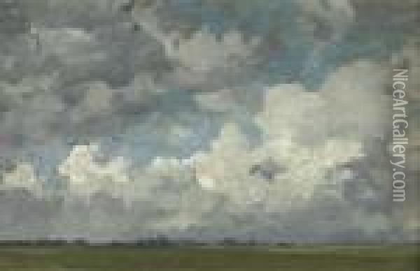 Clouds Over Hattem Oil Painting - Floris Verster