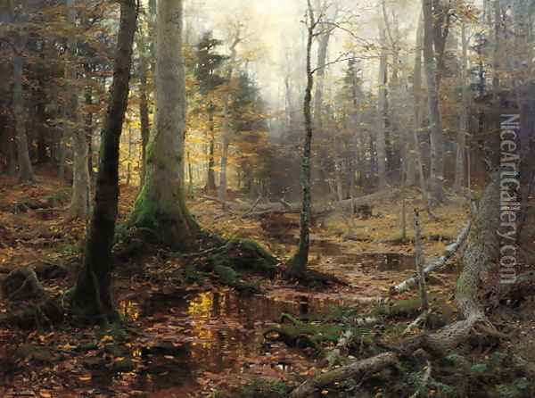 Fallen Monarchs (1886) Oil Painting - William Bliss Baker