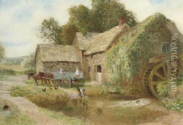The Mill Oil Painting - Arthur Claude Strachan