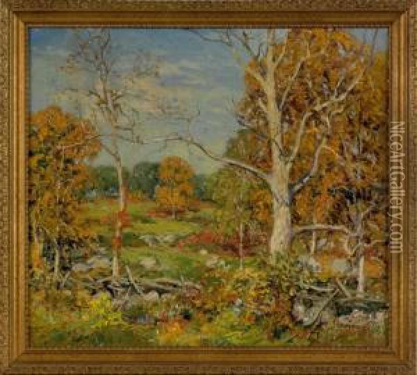 Autumn Landscape Oil Painting - Wilson Henry Irvine