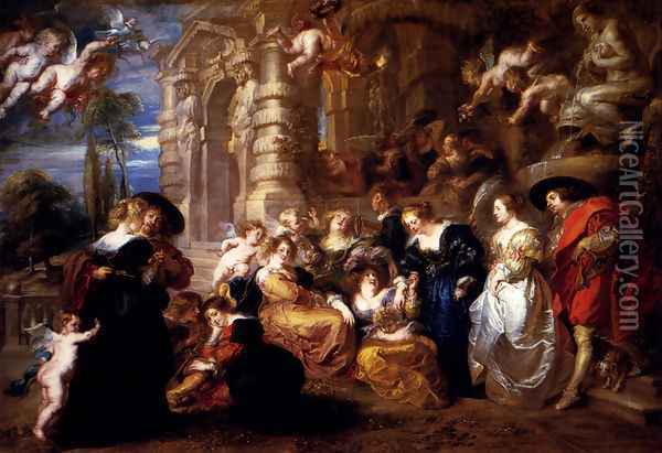 The Garden Of Love Oil Painting - Peter Paul Rubens
