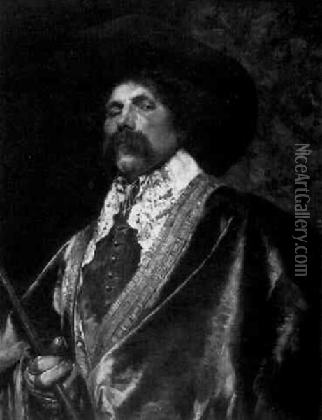Portrait D'homme Oil Painting - Ferdinand Victor Leon Roybet