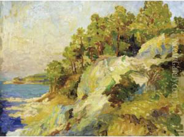 La Baie Au Couchant Oil Painting - Henri Person