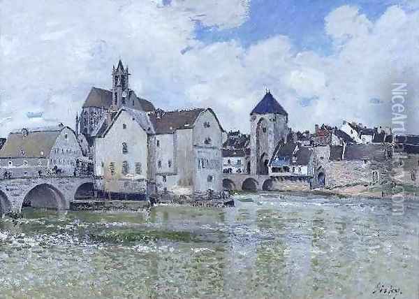 Le Pont de Moret Oil Painting - Alfred Sisley