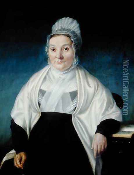 Portrait of Susannah Harvey, 1844 Oil Painting - W. Scott