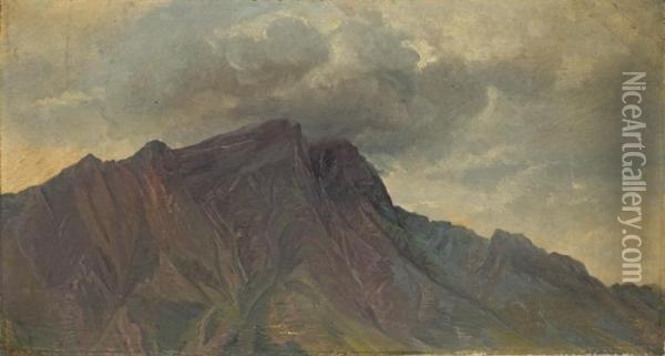 Piz Bernina Oil Painting - Carl Friedrich Seiffert