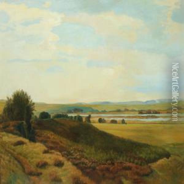 Scenery From Silkeborg Oil Painting - Vilhelm Peter C. Kyhn