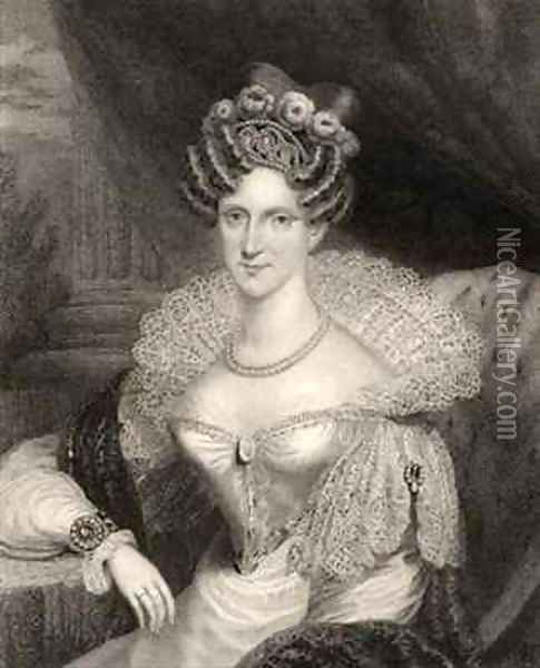 Princess Adelaide of Saxe Coburg Meiningen Oil Painting - Dawe, Henry