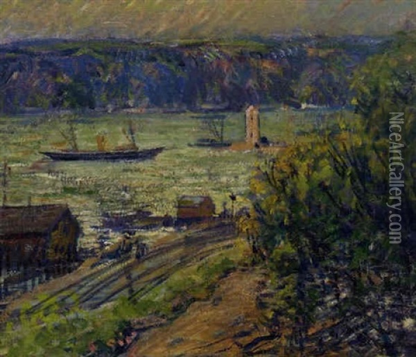 The Palisades From Riverdale Oil Painting - Arthur Clifton Goodwin