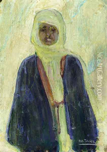 Moroccan Man Oil Painting - Henry Ossawa Tanner