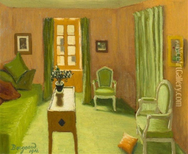 La Chambre Verte Oil Painting - Marius Borgeaud