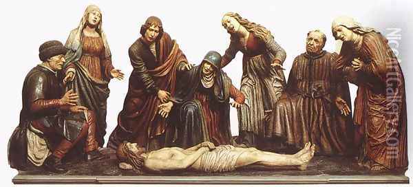 Lamentation over the Dead Christ Oil Painting - Guido Mazzoni