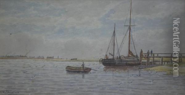 At Rye Oil Painting - George Stanfield Walters