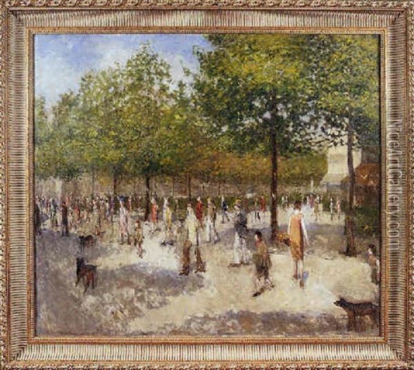Paris L'heure Du Bureau Oil Painting - Ernest Quost