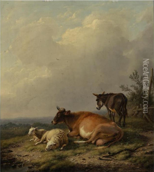 Belgian, 1798-1881 Oil Painting - Eugene Joseph Verboeckhoven