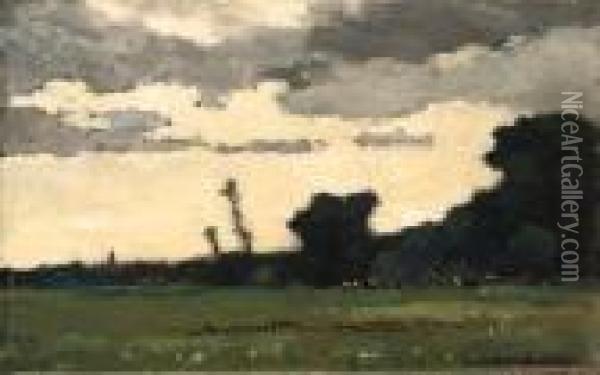 Dusk (schemering) Oil Painting - Piet Mondrian