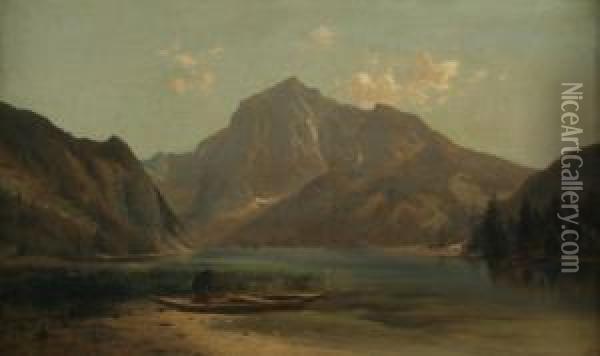 Gebirgslandschaft Oil Painting - Conrad Buhlmayer