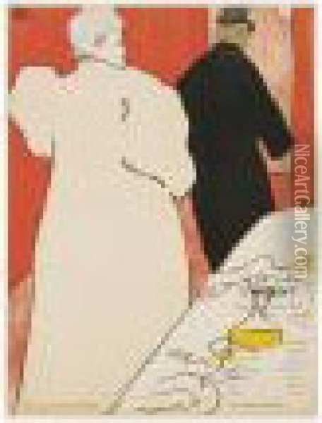 Programme Pour L'argent (wittrock 97; Delteil 15; Adhemar 148) Oil Painting - Henri De Toulouse-Lautrec