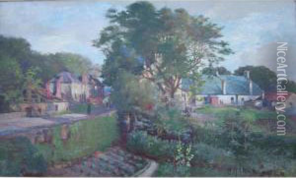 A Market Garden Oil Painting - Charles James Lauder
