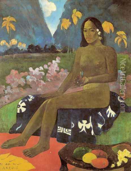 Seed of the Areoi (Te aa no areois) Oil Painting - Paul Gauguin