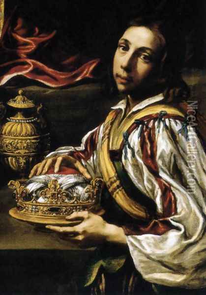 Adoration of the Magi (detail) 1620 Oil Painting - Luis Tristan De Escamilla