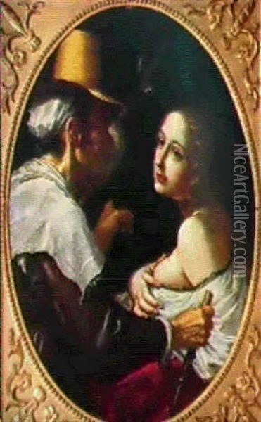 L'entremetteuse Oil Painting - Cesare Dandini