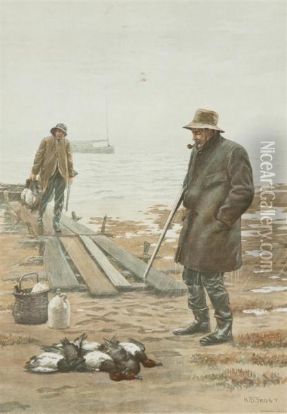 Return From The Hunt Oil Painting - Arthur Burdett (Sr.) Frost