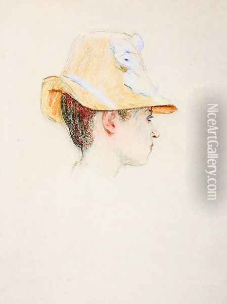 Woman with a Hat Oil Painting - Claude Emile Schuffenecker
