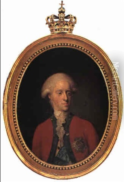 Portraet Af Frederik Vi Som Kronprins Oil Painting - Jens Juel
