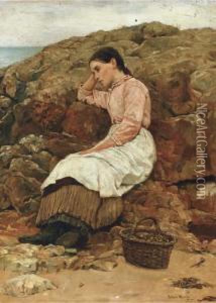 Quiet Contemplation Oil Painting - Edwin Harris