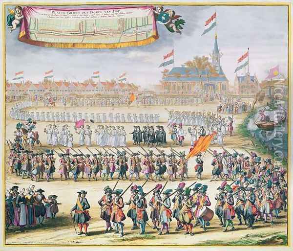 Commemoration of the Peace of Rijswijk, 1697 Oil Painting - Lorenz Scherm