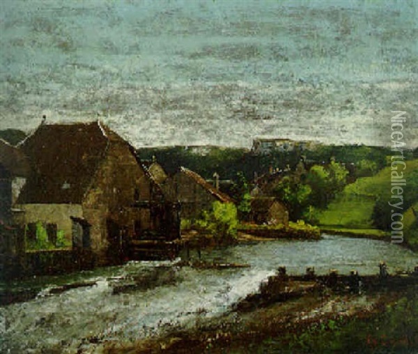 La Vallee De La Loue Oil Painting - Gustave Courbet