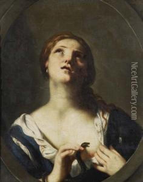 Suicidio Di Cleopatra Oil Painting - Guido Cagnacci